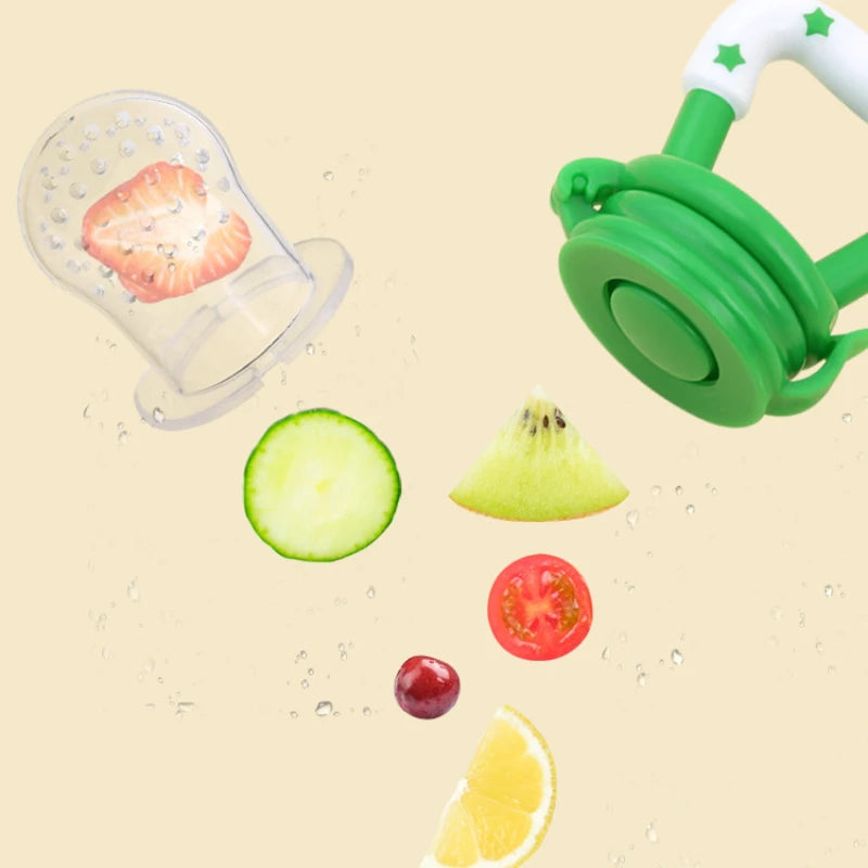 FruitFeeder – Silikon-Schnuller für fruchtige Babyfreuden 🍇👶