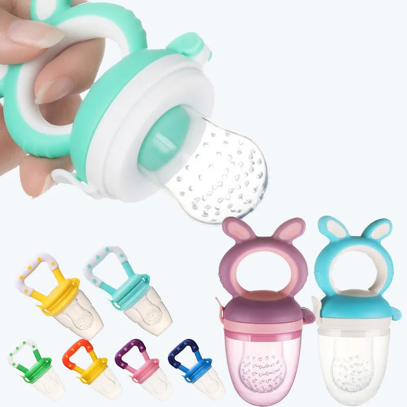 FruitFeeder – Silikon-Schnuller für fruchtige Babyfreuden 🍇👶