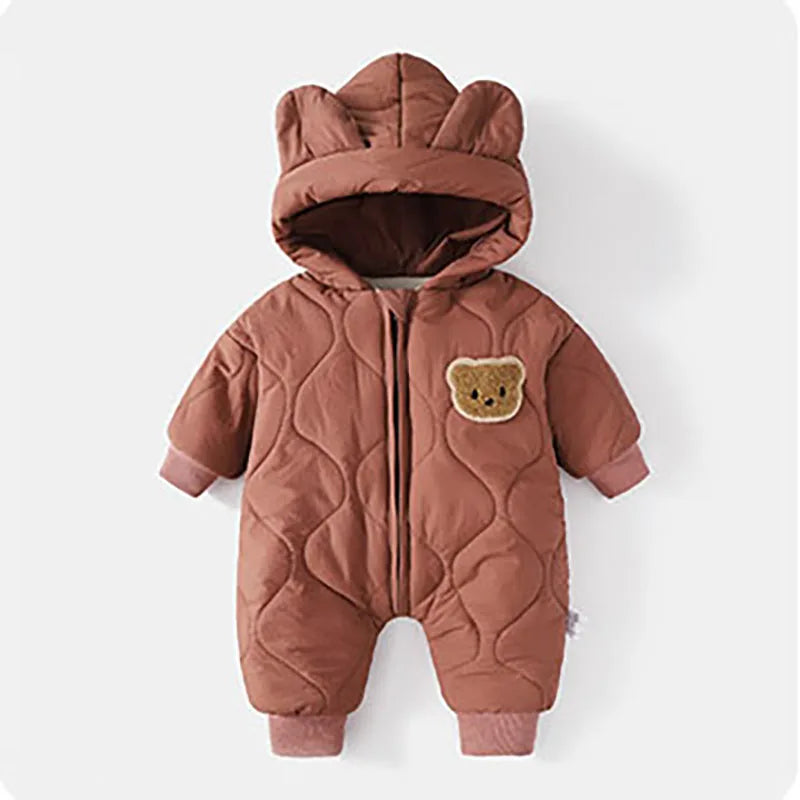 Bärenstark – Warmer Winteranzug für Babys mit Kuschelfell 🐻❄️